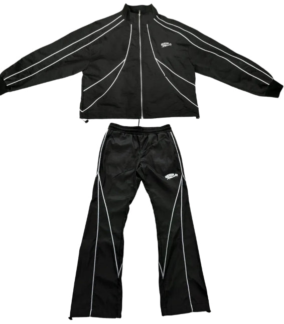 RoughPlay🩹Reflective TrackSuit (BLK)