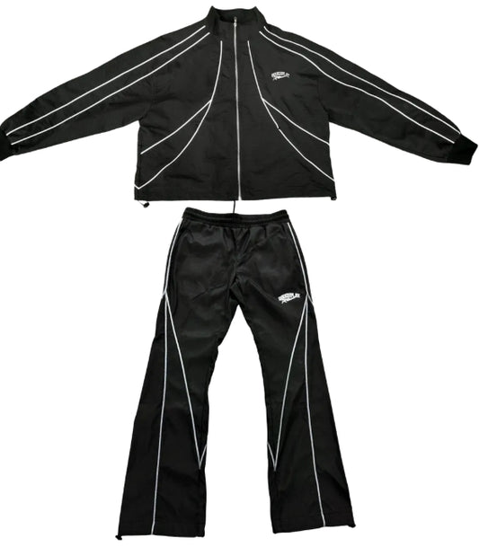 RoughPlay🩹Reflective TrackSuit (BLK)