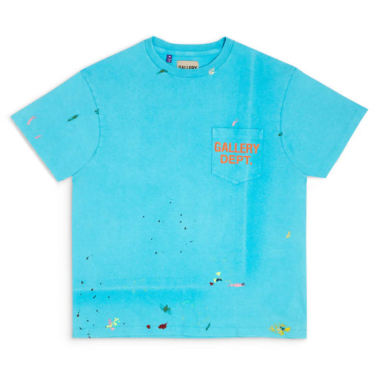 VINTAGE LOGO PAINTED TEE (Turquoise)