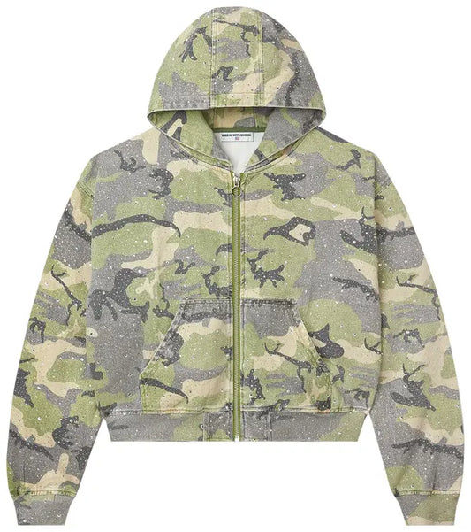 Vale Forever Crystal Camo Work Jacket 'Green/Camo'