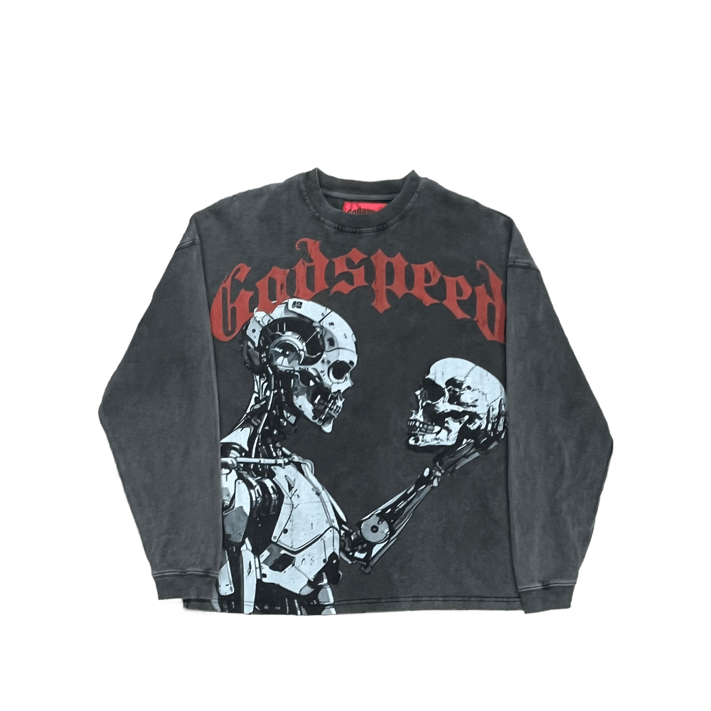 godspeed 2 skeletons black long sleeve