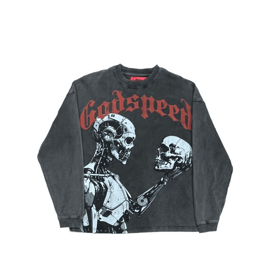 godspeed 2 skeletons black long sleeve