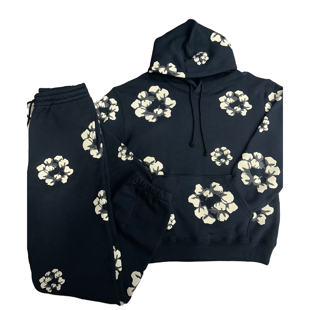 Denim Tears cactus plant flee black sweatsuit