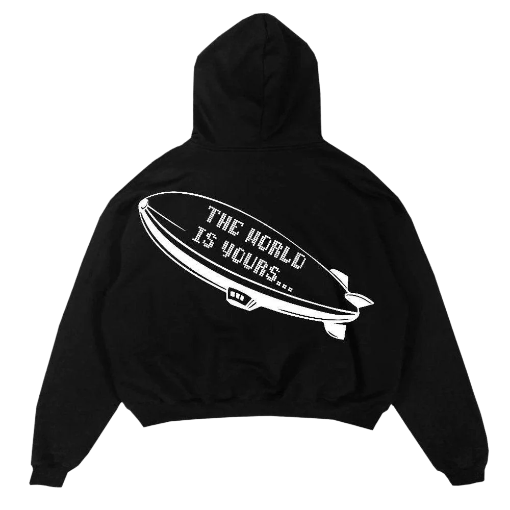 The World is Yours Hoodie crispy