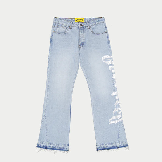 OG Logo Flared Denim Printed (Blue)
