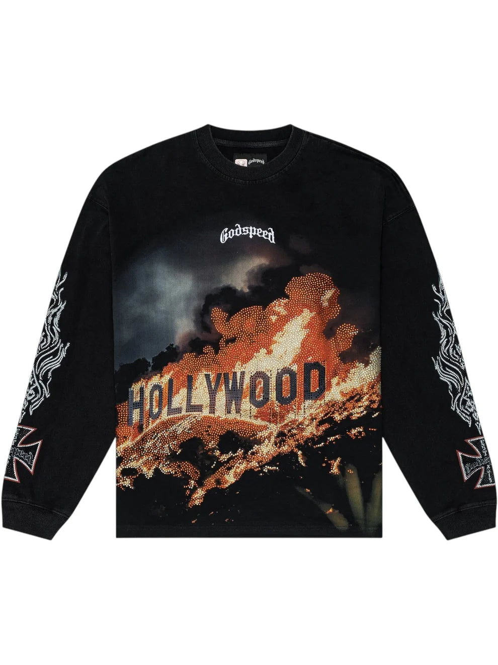 Godspeed Hollywood Inferno Ls T-Shirt VVS (Black Wash)