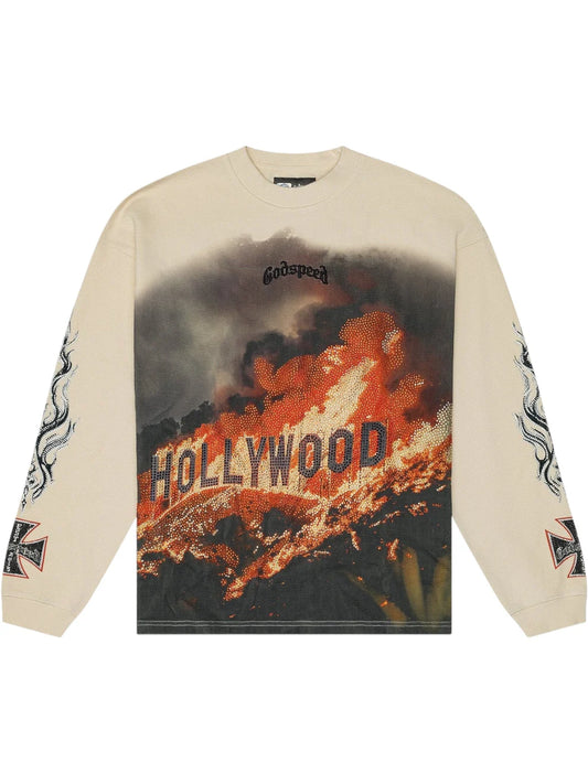Godspeed Hollywood Inferno Ls T-Shirt VVS (Bone)