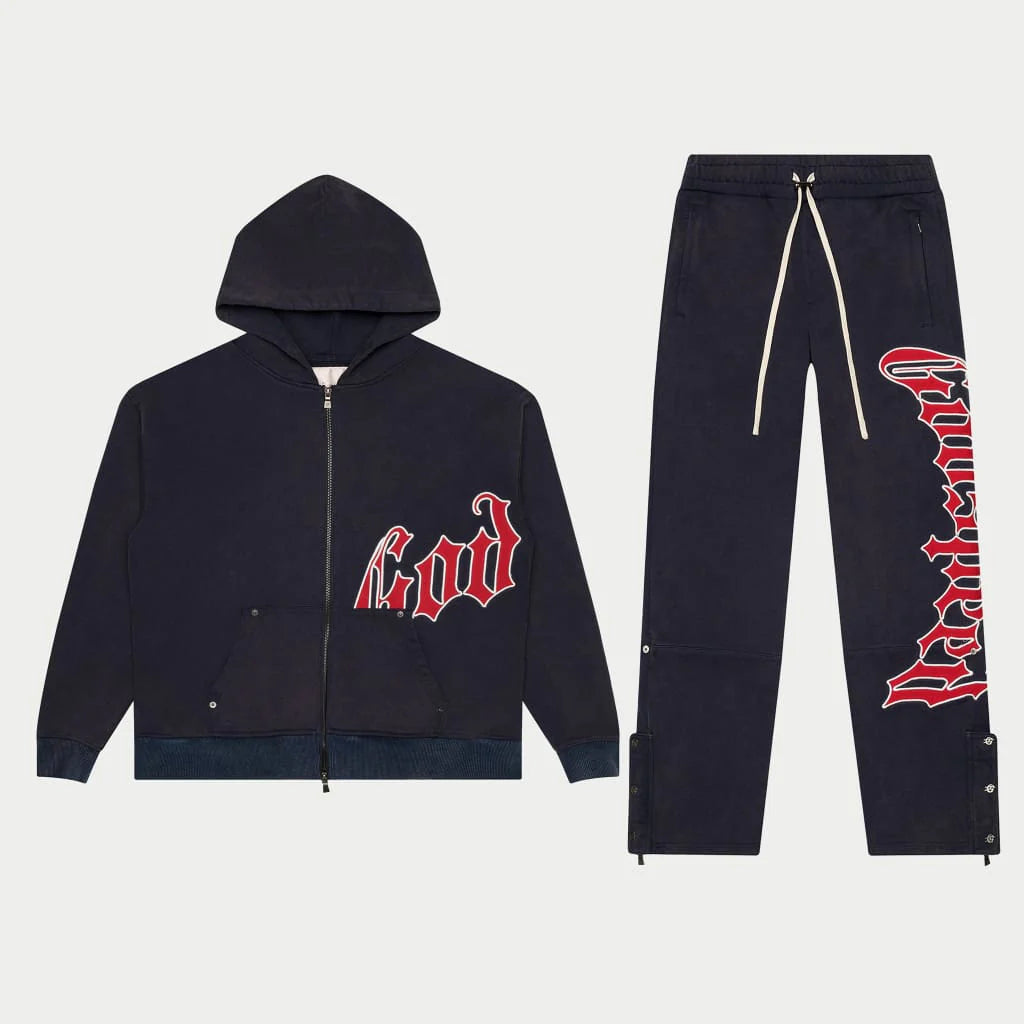 OG Logo Sweatsuit V2 (Navy/Red) Godspeed