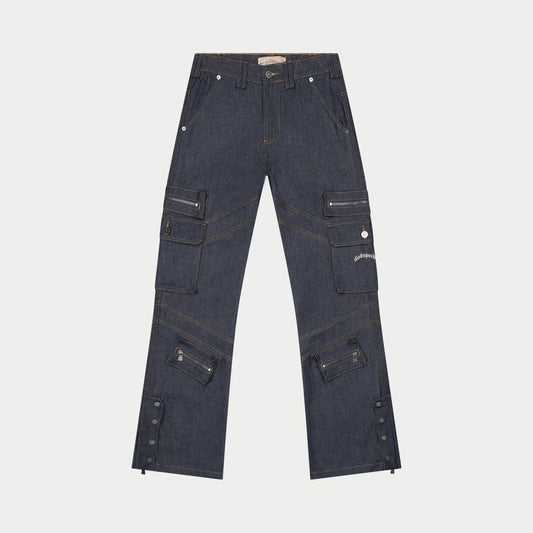 Rockstar Flare Cargo Denim (Raw Blue) Godspeed