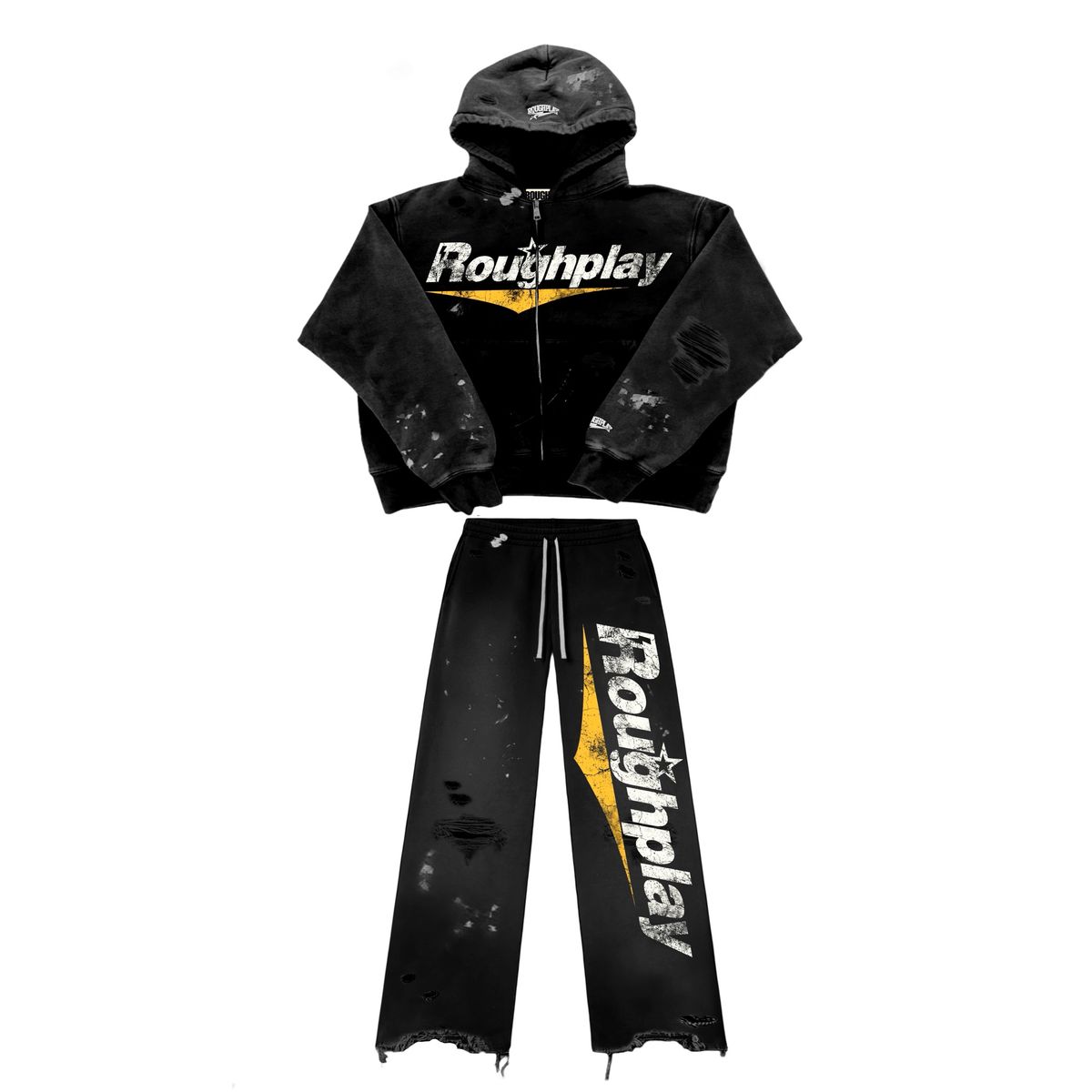 Roughplay Black/yellow sweatsuit