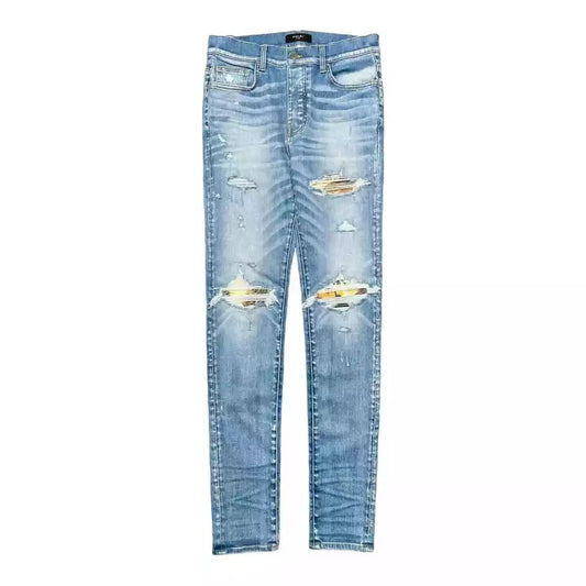 Amiri MX1 Aloha Patch Jeans 70's Indigo