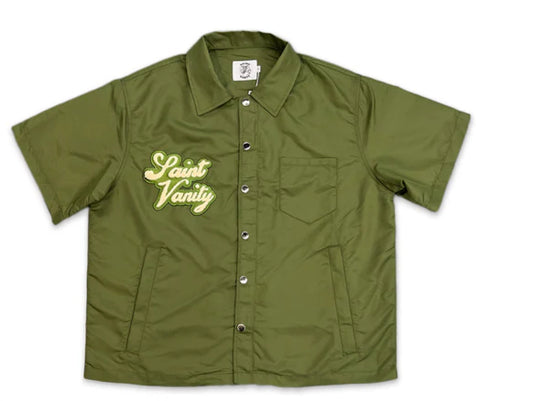 Saint Vanity Zip Up Short Set Green