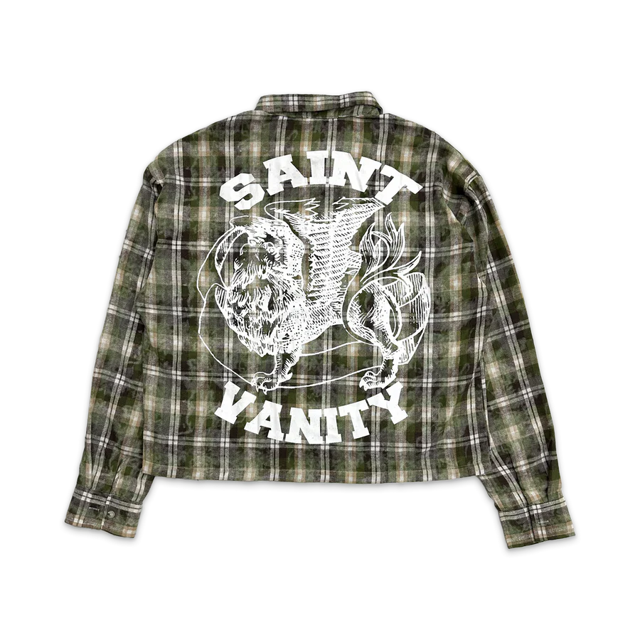 Saint Vanity Classic Logo Flannel (Green/Brown)