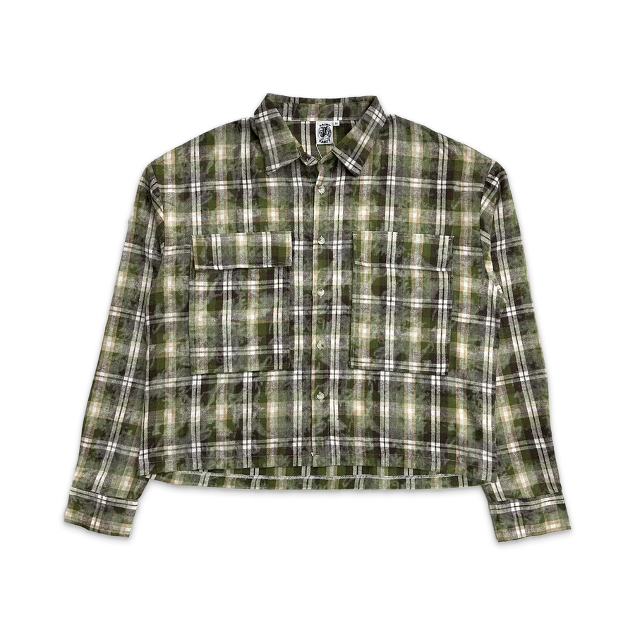 Saint Vanity Classic Logo Flannel (Green/Brown)