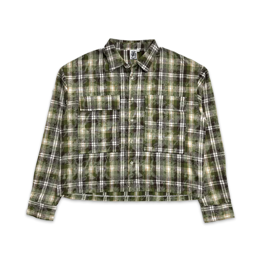 Saint Vanity Classic Logo Flannel (Green/Brown)